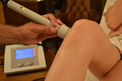 εφαρμογή laser στο γόνατο